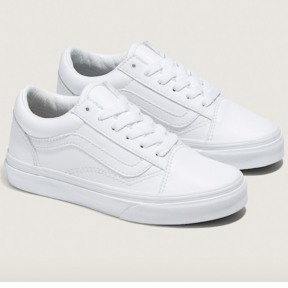 Vans Old Skool white leather sneaker